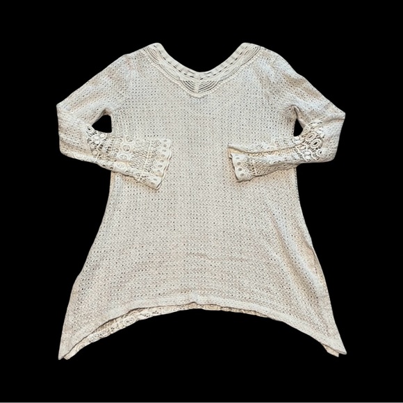 XCVI Crochet Shirt - Picture 2 of 6